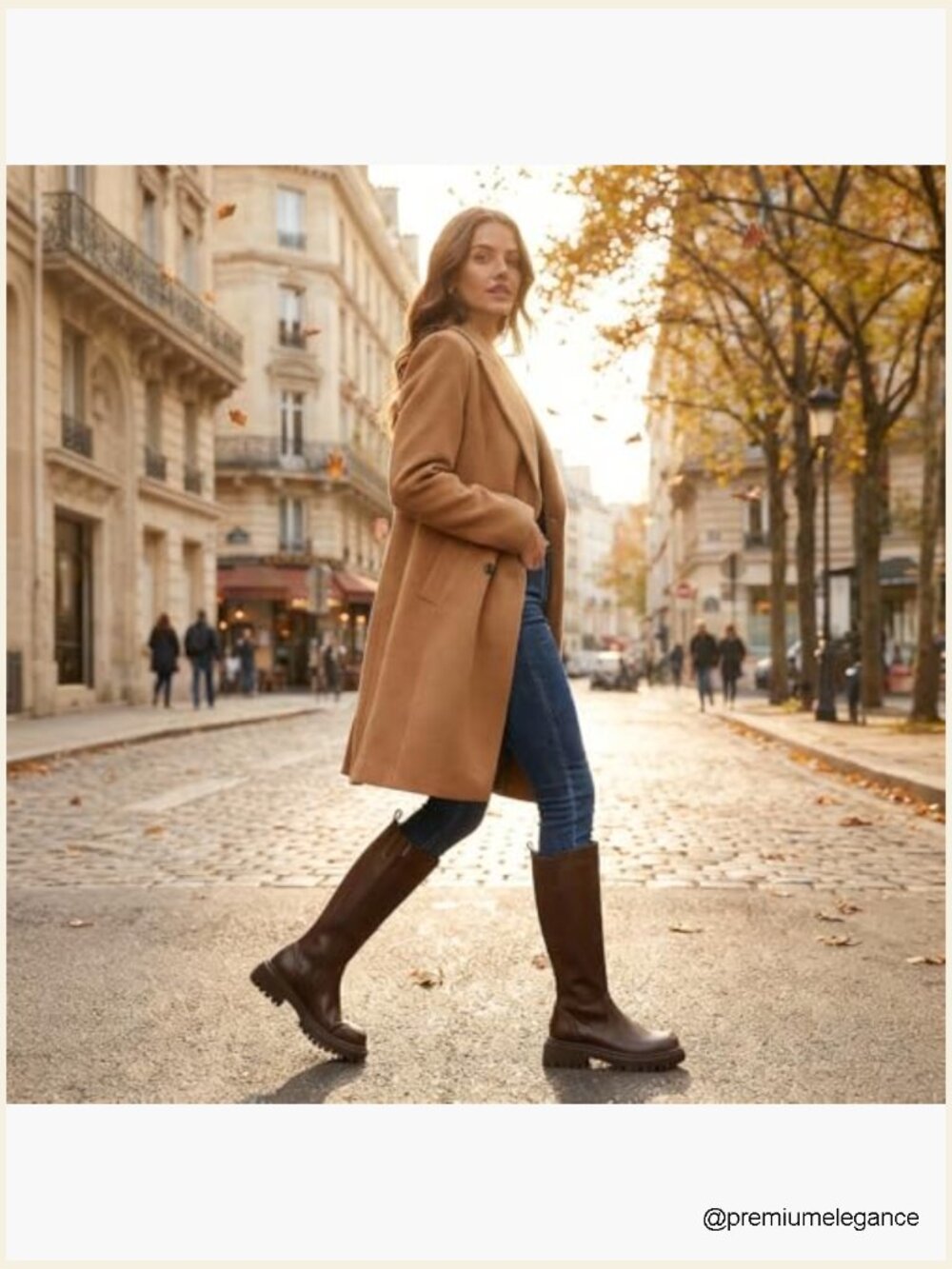 Women's Knee High Boots Platform Lug Sole Stretch Round Toe Riding Boots - Picture 3 of 7